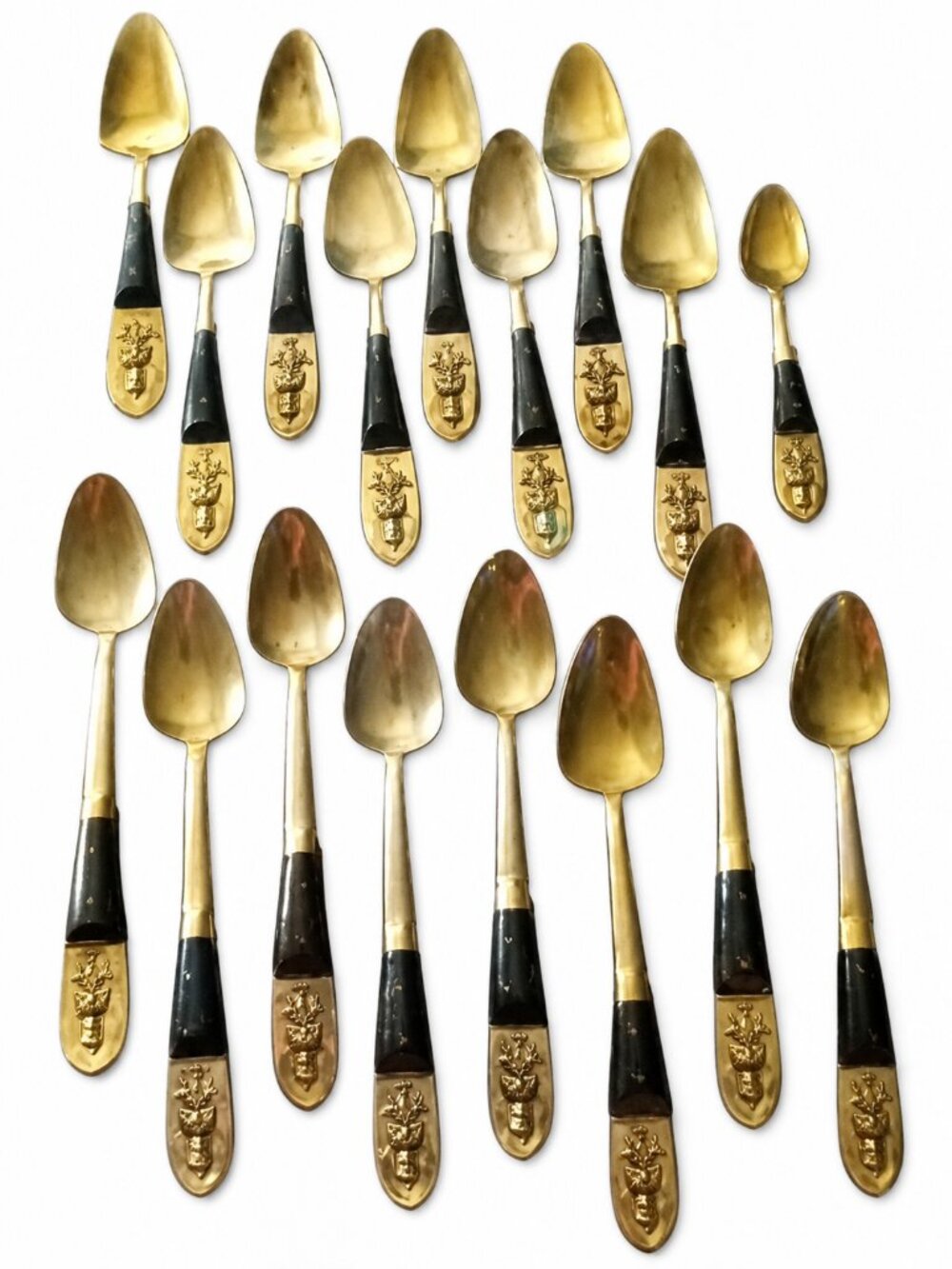 Vintage SIAM Brass & Rosewood Spoons